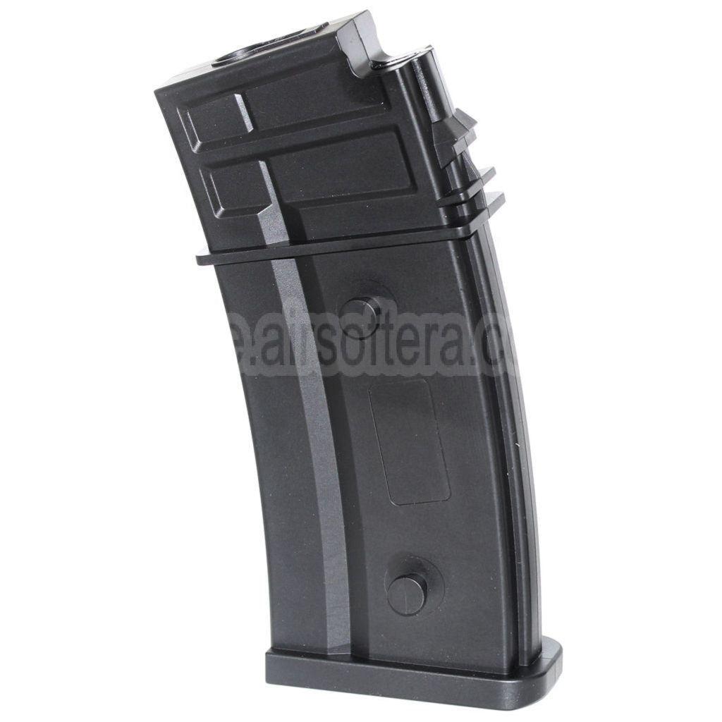 AirsoftEra 140rd Mid-Cap Magazin Geeignet für G36 Serie AEG Gewehre Schwarz