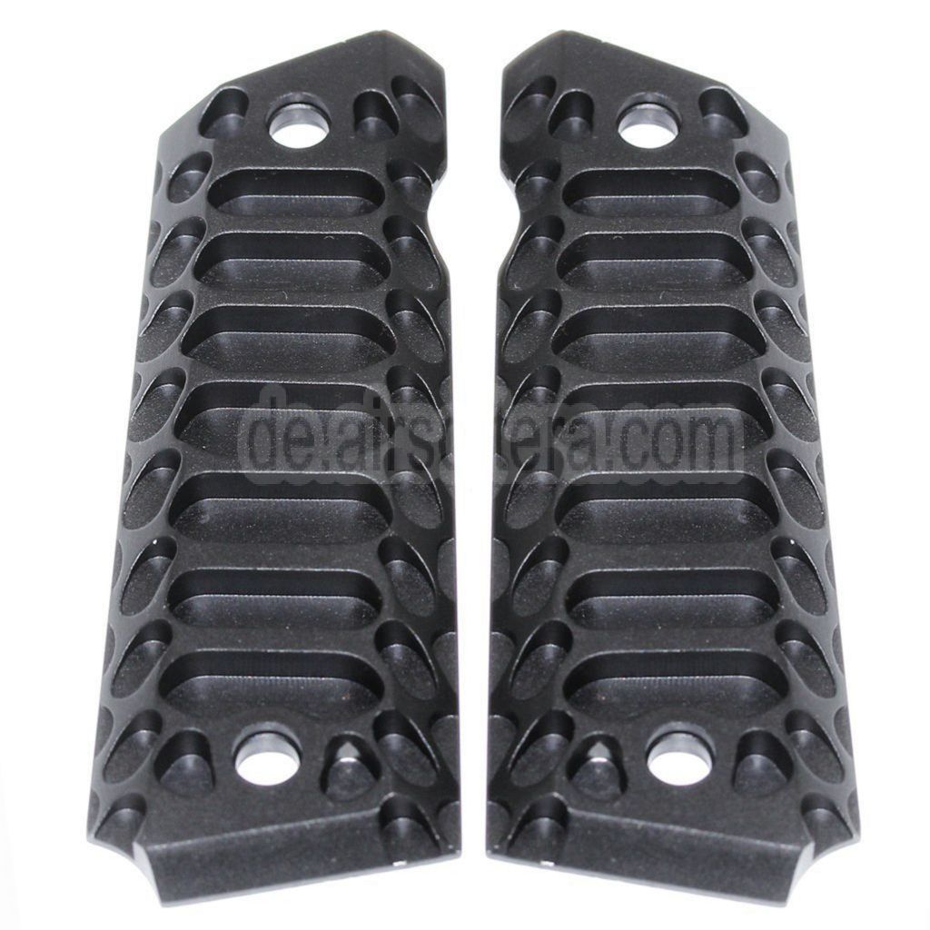 5KU CNC Cobra Stil Pistolen Griffabdeckung Geeignet für Tokyo Marui M1911 / M.E.U. / Army R27 R28 R29 Pistolen Airsoft