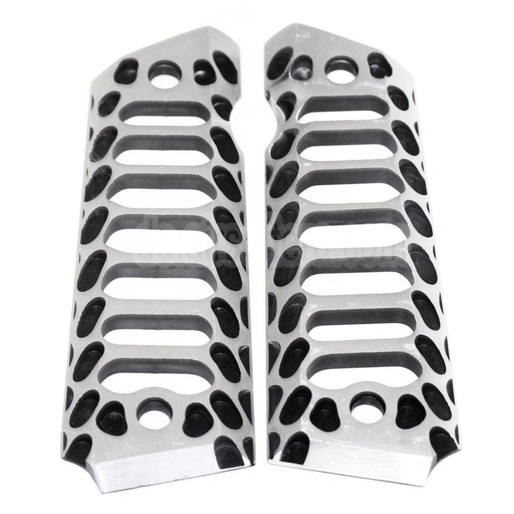 5KU CNC Cobra Skeleton Stil Pistolen Griffabdeckung Geeignet für Tokyo Marui M1911 / M.E.U. / Army R27 R28 R29 Pistolen Airsoft