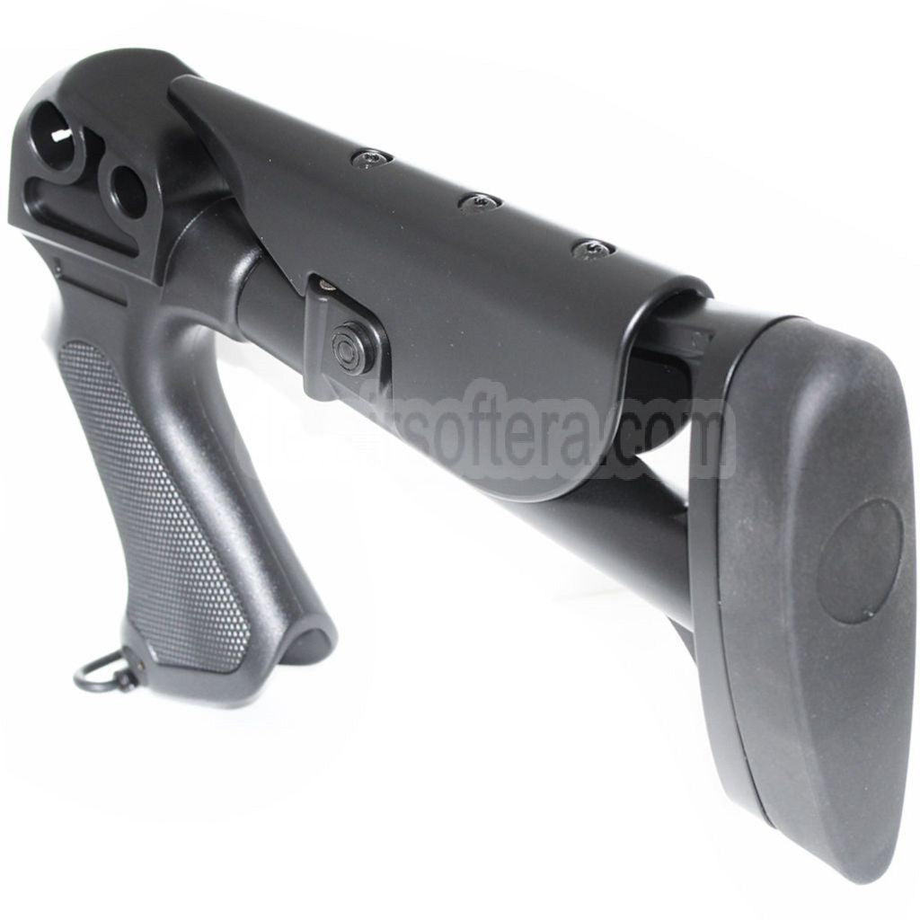CYMA Einziehbarer Schaft mit Plastikgriff Geeignet für CYMA M870 Serie Schrotflinte Airsoft Schwarz