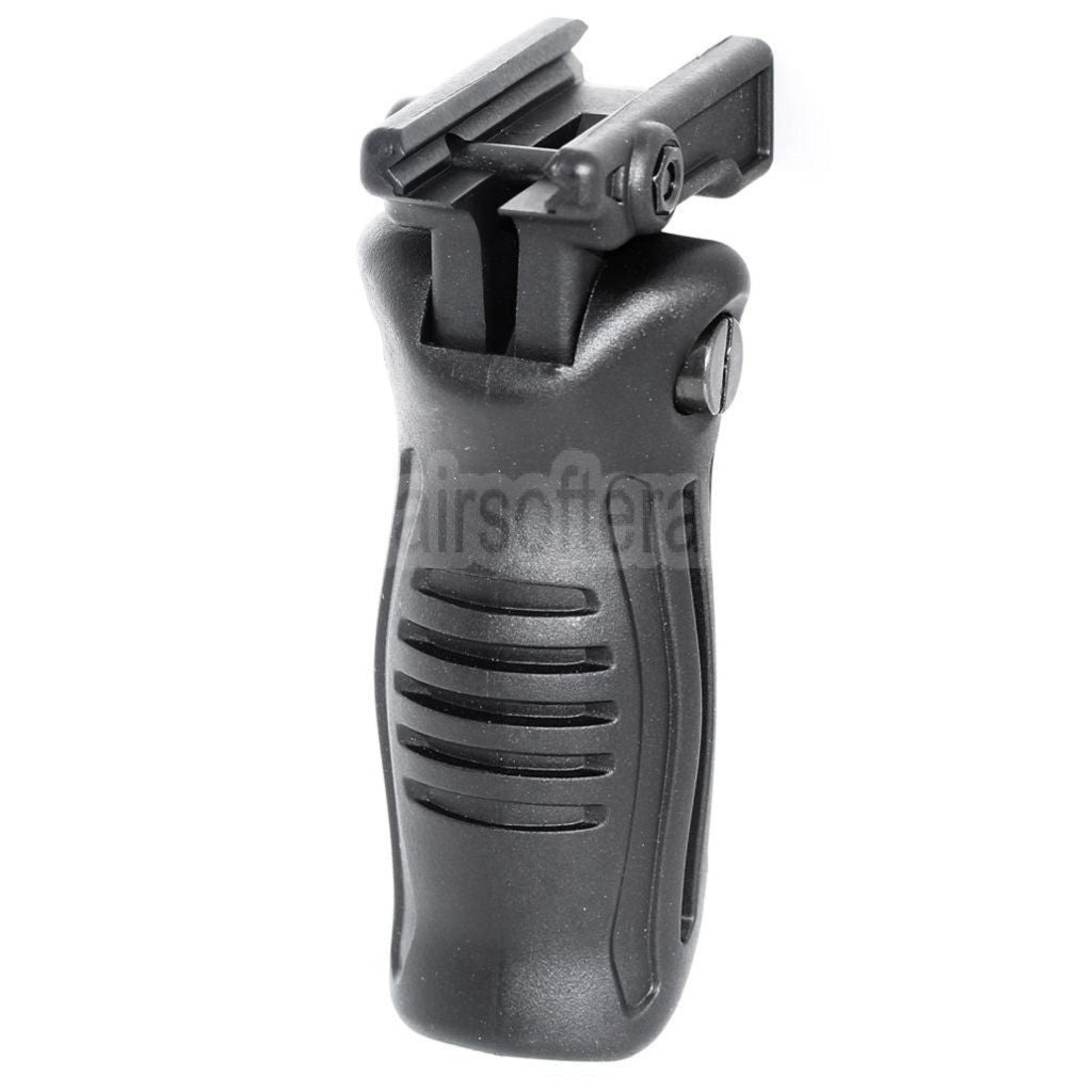 AirsoftEra Polymer Klappbarer taktischer RIS Vertikal Frontgriff Geeignet für 20mm Schienensystem Schwarz