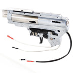 APS Schnellwechsel Federsystem Ambidextrous Silver Edge Extreme 8mm German Bearing V2 Version 2 Getriebe Geeignet für M4 M16 Serie AEG EBB Gewehre Airsoft Hinten verkabelt