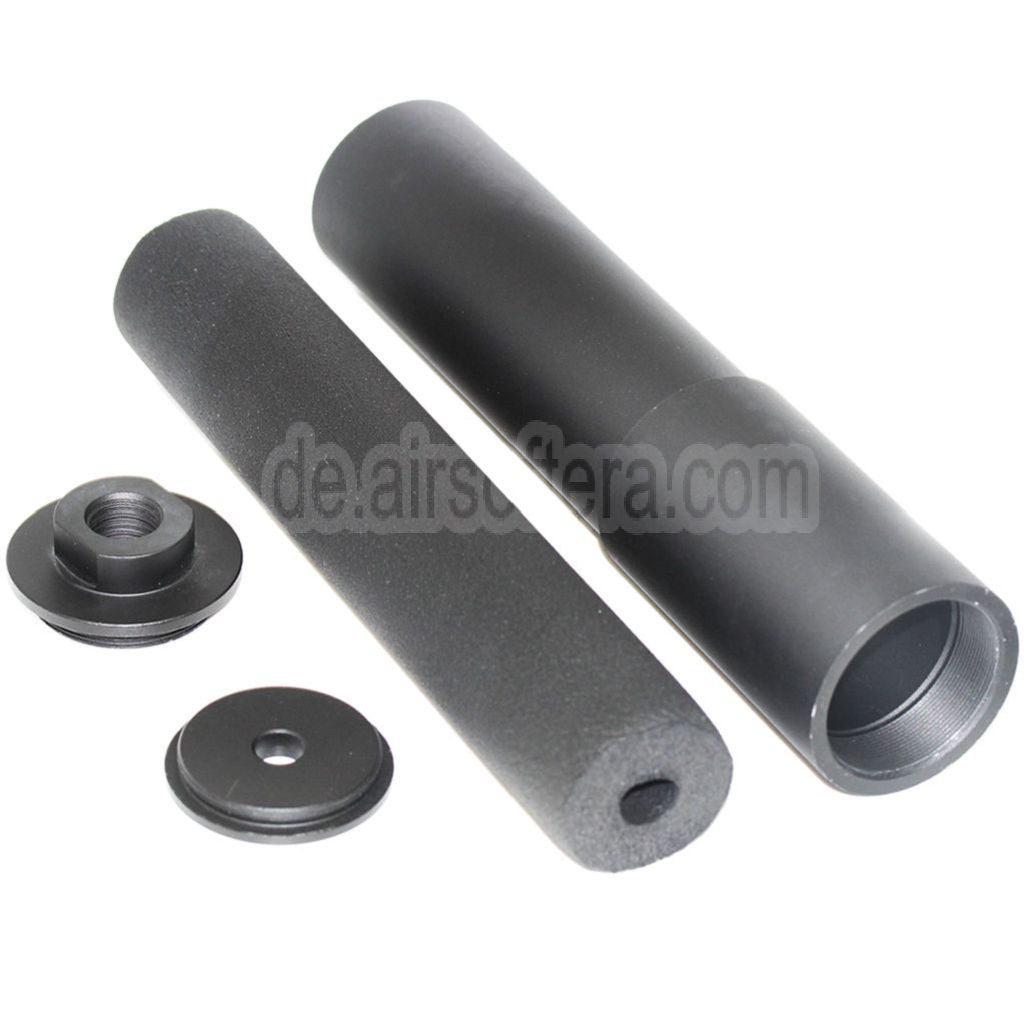 AirsoftEra 235mm Schalldämpfer Lauf Verlängerungsrohr Geeignet für WELL KSC HFC KWA Tokyo Marui M11 M11A1 GBB Gewehre