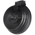 CYMA 2500rd Sheet Stahl Kabel und Soundsteuerung Elektrisch Trommelmagazin mit EU 220v Plug Charger Geeignet für AK Serie AEG Gewehre Airsoft Schwarz