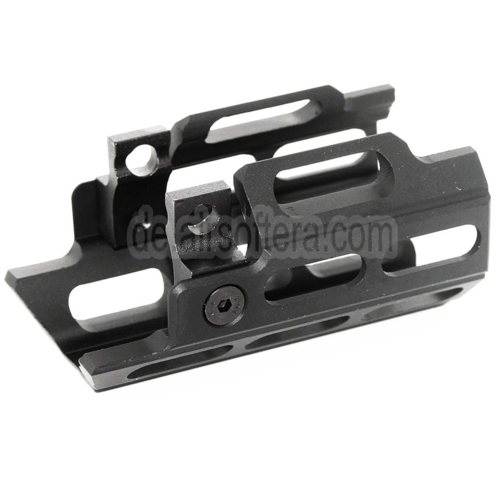 AirsoftEra 77mm M-LOK Handschutz Schienen System Geeignet für WELL Tokyo Marui MP5K AEG GBB SMG Gewehre Schwarz