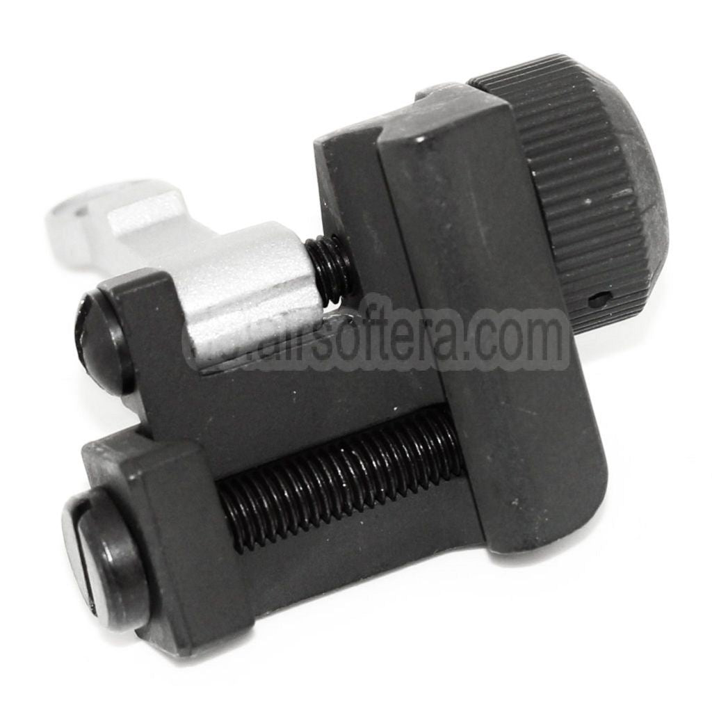 AirsoftEra KAC Stil 300M Metall Hochklappen Kimme Geeignet für MK18 MOD-1 M4 M16 AEG Gewehre Black/Silber