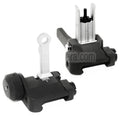AirsoftEra KAC Stil 300M Metall Hochklappen Korn Kimme Set Geeignet für MK18 MOD-1 M4 M16 AEG Gewehre Black/Silber