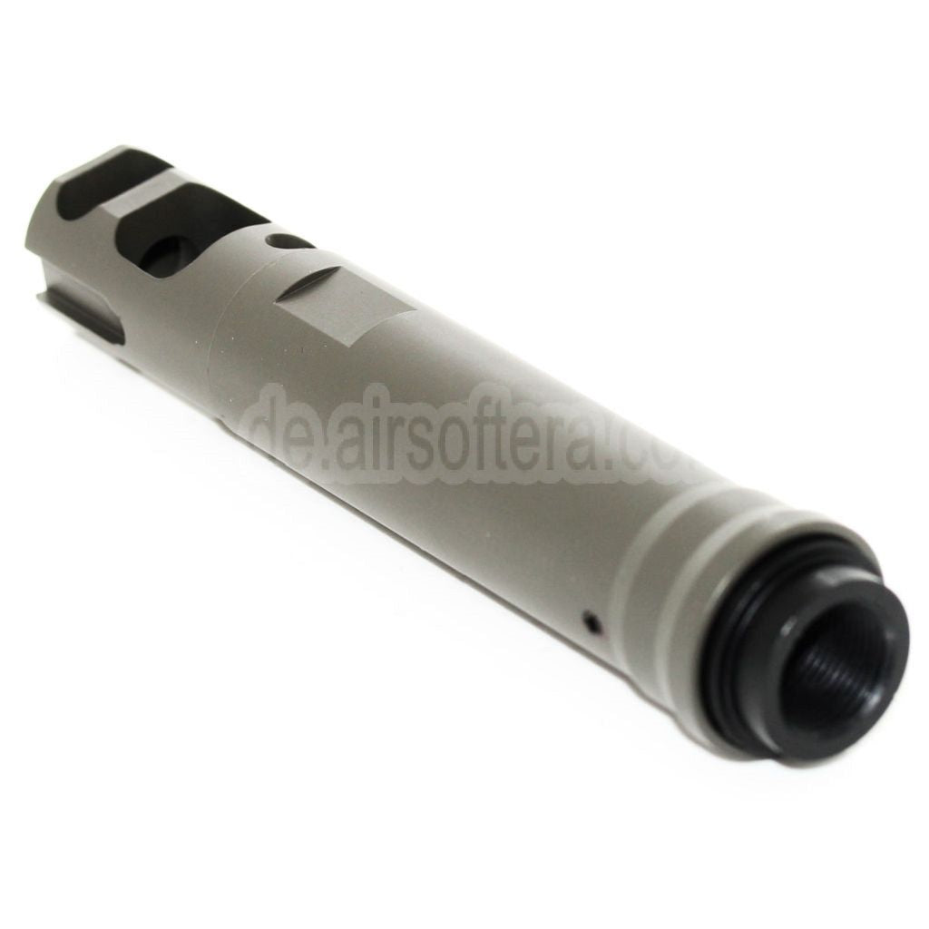 AirsoftEra 122mm M40A5 Type Mündungsbremse Mündungsfeuerdämpfer Geeignet für -14mm CCW Gegen den Uhrzeigersinn Lauf Gewehre