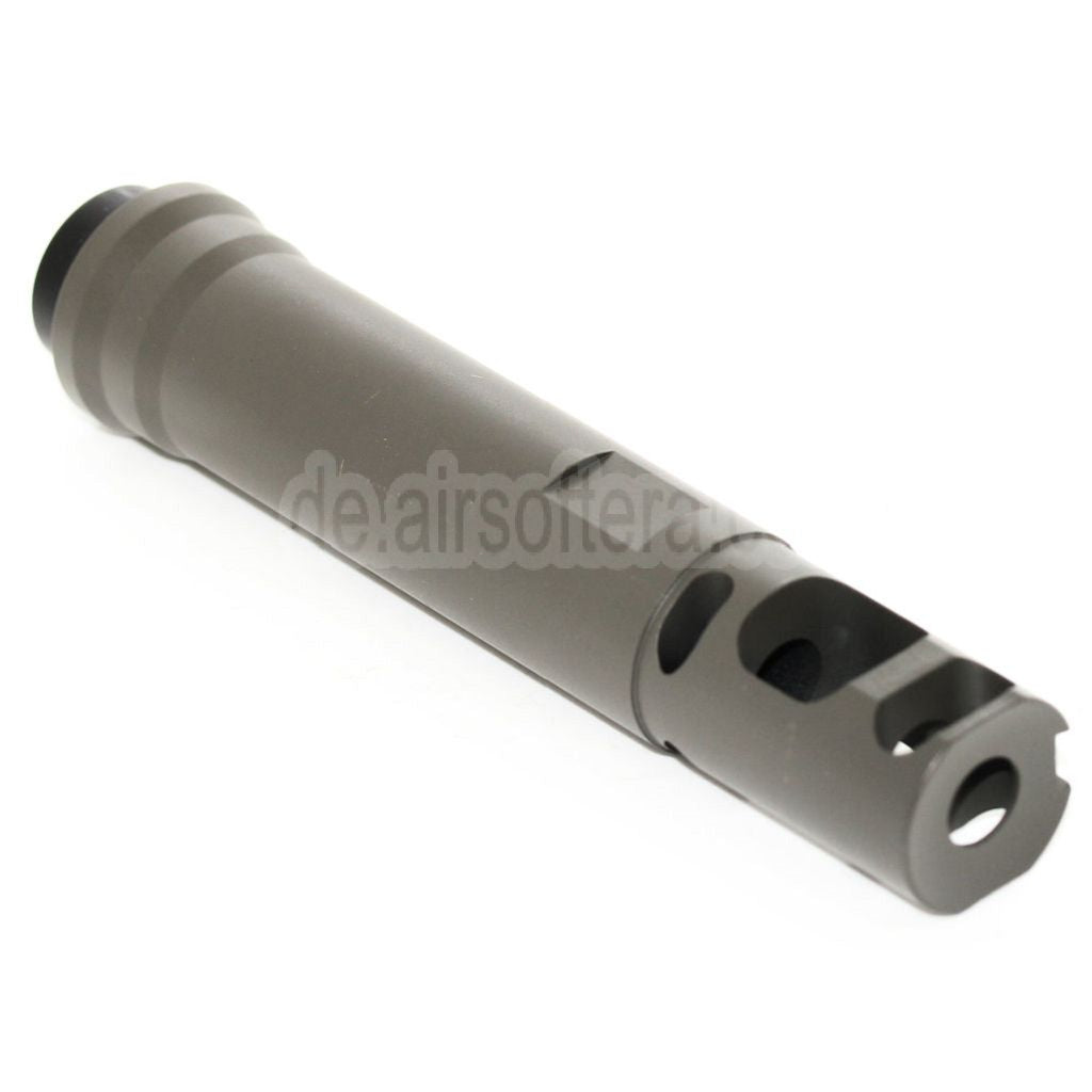 AirsoftEra 122mm M40A5 Type Mündungsbremse Mündungsfeuerdämpfer Geeignet für -14mm CCW Gegen den Uhrzeigersinn Lauf Gewehre