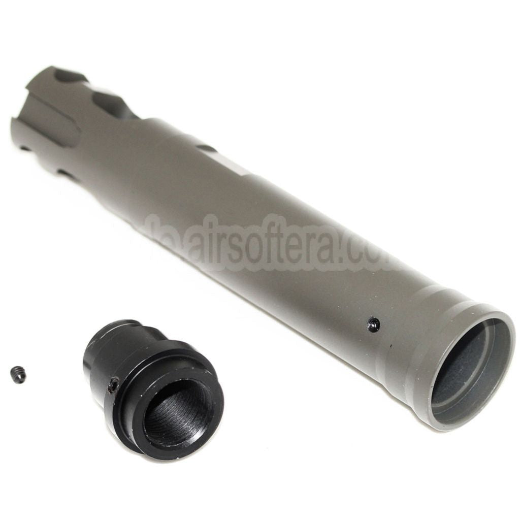 AirsoftEra 122mm M40A5 Type Mündungsbremse Mündungsfeuerdämpfer Geeignet für -14mm CCW Gegen den Uhrzeigersinn Lauf Gewehre