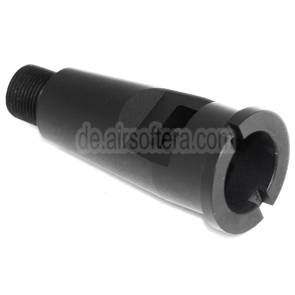 AirsoftEra 2.25/2.75 Zoll 56mm/69mm Aluminium Kurzer Äußeres Lauf Verbindungsrohr -14mm CCW Gegen den Uhrzeigersinn GBB Gewehre