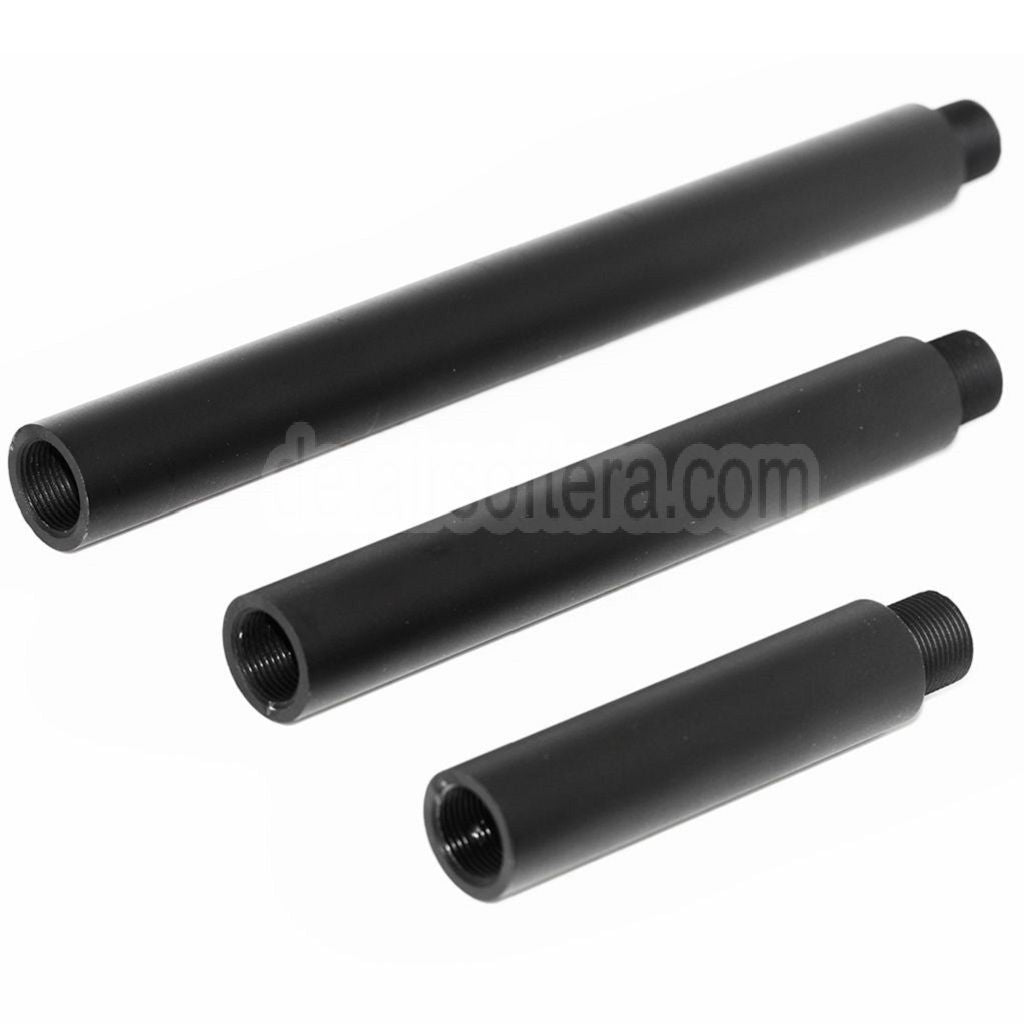 AirsoftEra 3/3.5 5/5.5 7/7.5 Zoll Aluminium Äußeres Lauf verlängerungsrohr -14mm CCW Gegen den Uhrzeigersinn AEG GBB Airsoft