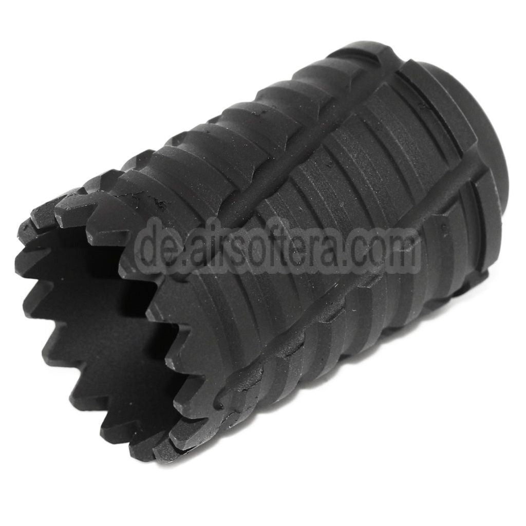 APS Type C Sound Blaster Amplifier Muzzle Mündungsfeuerdämpfer Geeignet für -14mm CCW Gegen den Uhrzeigersinn Lauf Gewehre Airsoft Schwarz