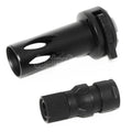 CYMA QD Mündungsfeuerdämpfer mit Muzzle Adapter Geeignet für CM041 CM049 MP5 AEG Gewehre Airsoft Schwarz