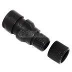 CYMA QD Mündungsfeuerdämpfer mit Muzzle Adapter Geeignet für CM041 CM049 MP5 AEG Gewehre Airsoft Schwarz
