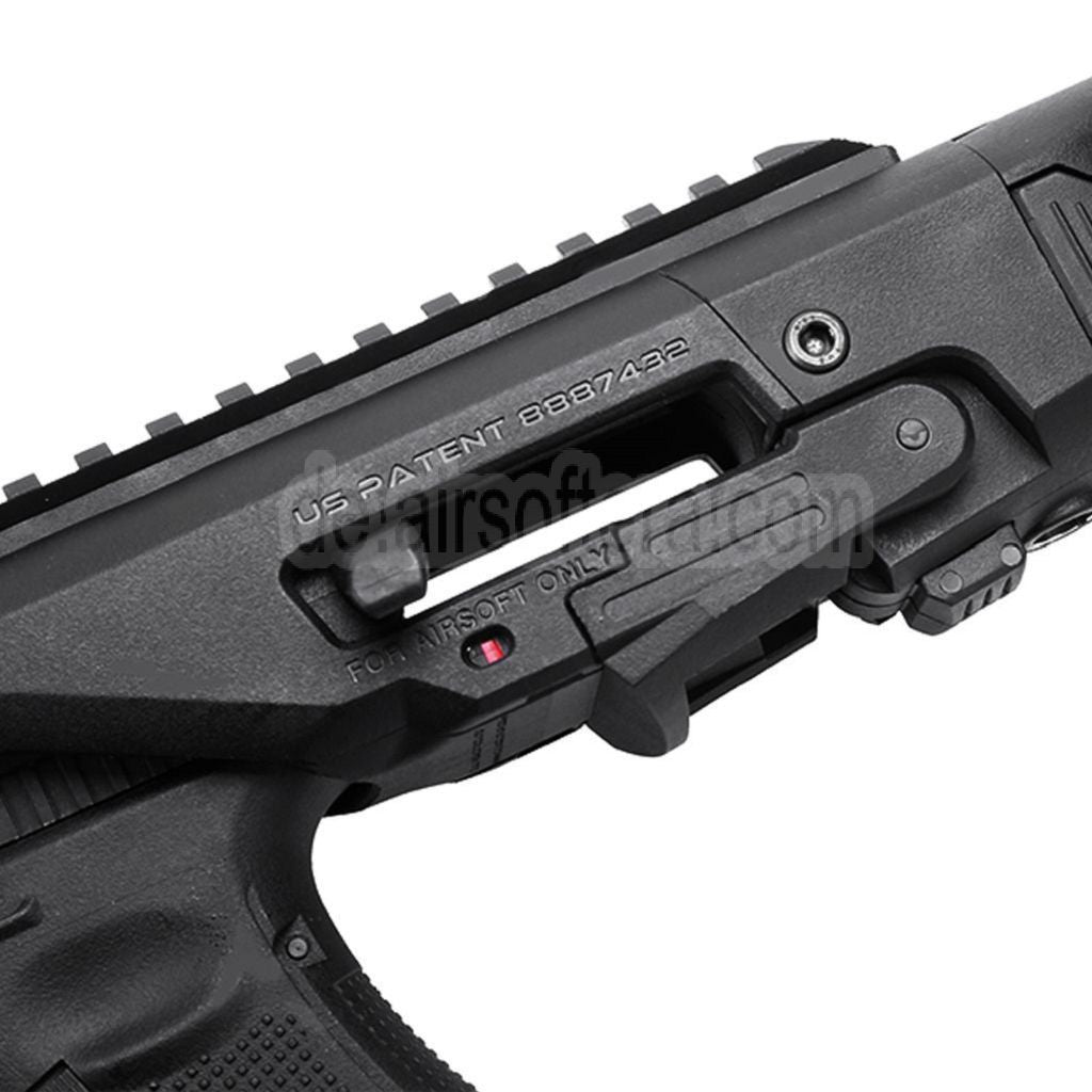 CAA Roni Pistolenkarabiner Conversion Kit Geeignet für KSC VFC Umarex Tokyo Marui G17 G18C G19 G23F Serie GBB Pistolen Airsoft