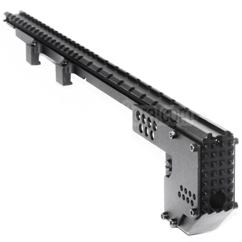 AirsoftEra 408mm Schwertfisch Umbau Schließsatz Obere Schiene Geeignet für MP5 Serie AEG Gewehre Schwarz