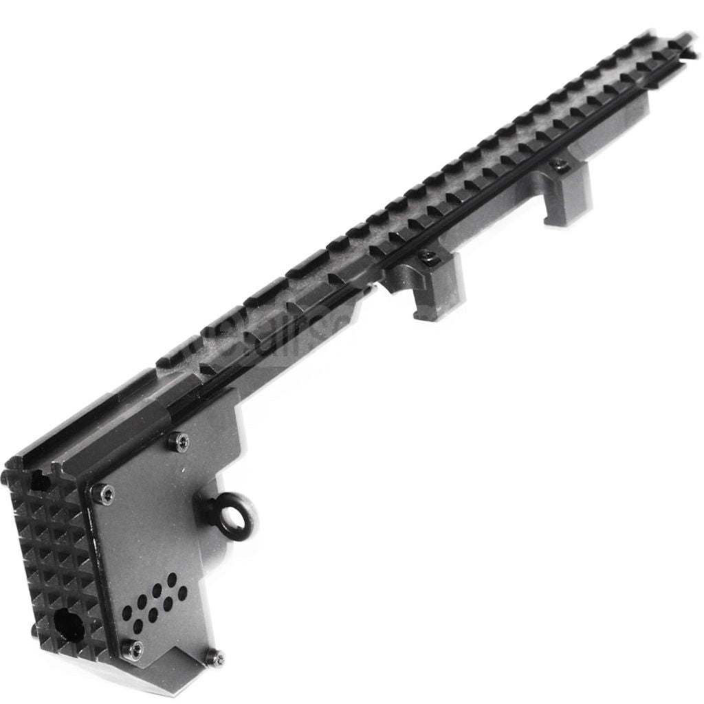 AirsoftEra 328mm Schwertfisch Umbau Schließsatz Obere Schiene Geeignet für PDW MP5K Serie AEG Gewehre Schwarz