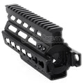 BATTLEAXE 166mm CNC P90 Keymod RAS Handschutz Schienen System Geeignet für Tokyo Marui P90 AEG Gewehre Airsoft Schwarz