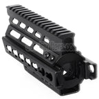 BATTLEAXE 166mm CNC P90 Keymod RAS Handschutz Schienen System Geeignet für Tokyo Marui P90 AEG Gewehre Airsoft Schwarz