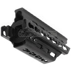 BATTLEAXE 166mm CNC P90 Keymod RAS Handschutz Schienen System Geeignet für Tokyo Marui P90 AEG Gewehre Airsoft Schwarz