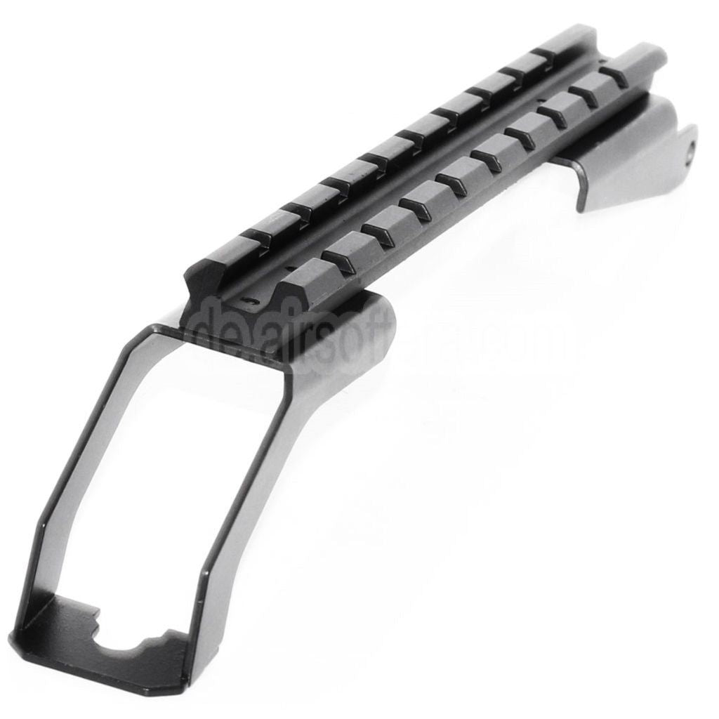 CYMA Obere Empfängerabdeckung mit 217mm taktischer oberen Schiene Zielfernrohrmontage Geeignet für CM039C CM048 CM050  Echo1 Golden Eagle Jing Gong JG Tokyo Marui AK Serie AEG Gewehre Airsoft Schwarz