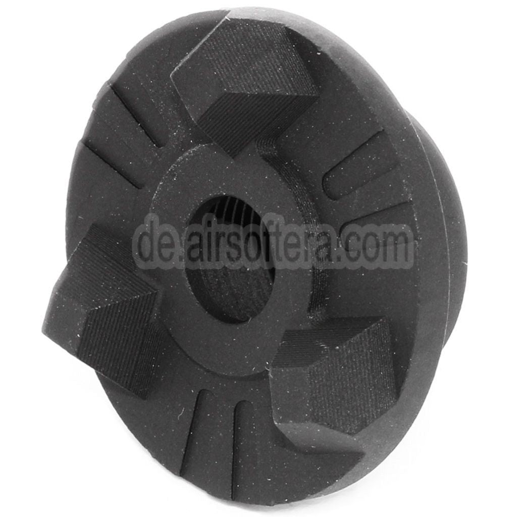 AirsoftEra 30mm Strike Face Cookie Typ Mündungsbremse Mündungsfeuerdämpfer geeignet für -14mm CCW Gegenuhrzeigersinn Gewinde Lauf Gewehre schwarz