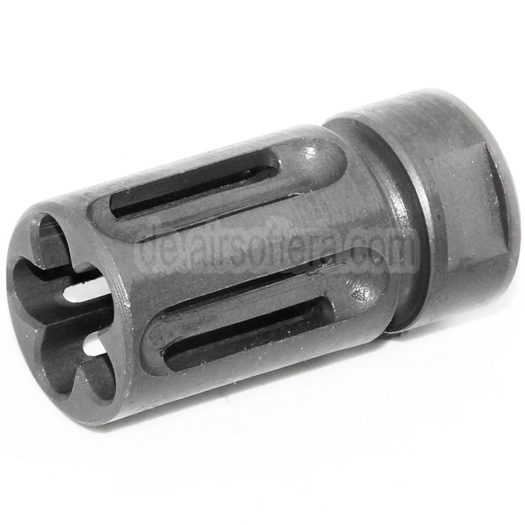 AirsoftEra 45mm Vltor Type Mündungsbremse Mündungsfeuerdämpfer Geeignet für For -14mm CCW Gegen den Uhrzeigersinn Lauf Gewehre
