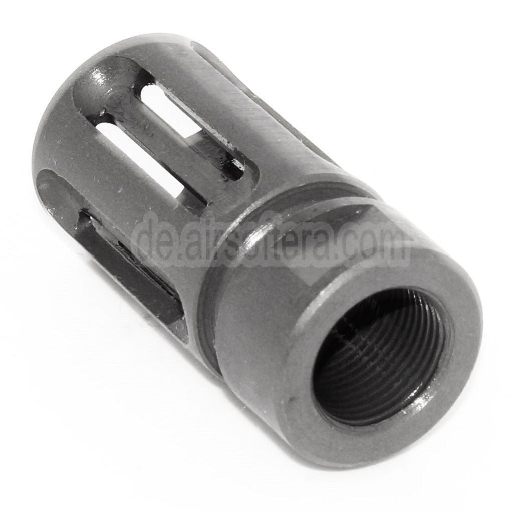 AirsoftEra 45mm Vltor Type Mündungsbremse Mündungsfeuerdämpfer Geeignet für For -14mm CCW Gegen den Uhrzeigersinn Lauf Gewehre