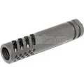 AirsoftEra 102mm Mündungsfeuerbremse mit mehreren Anschlüssen aus Metall geeignet für Gewehre mit -14mm CCW Gewindelauf gegen den Uhrzeigersinn