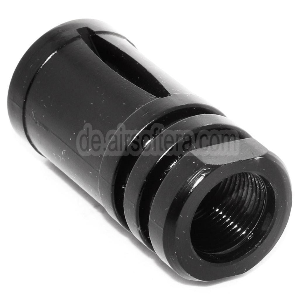 AirsoftEra 45mm Bird Cage M4 M16 Mündungsbremse Mündungsfeuerdämpfer Geeignet für +14mm CW Rechtsgewinde Lauf Gewehre Schwarz