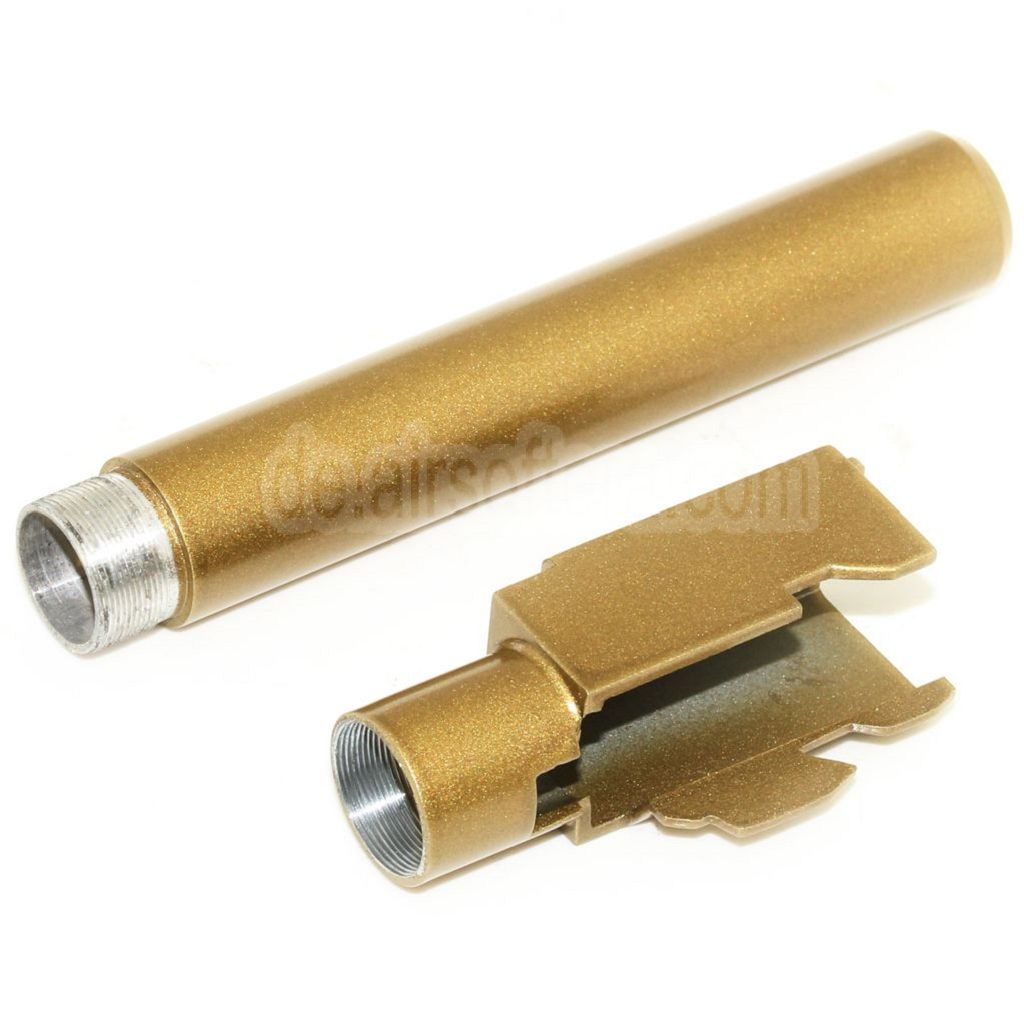 DOUBLE BELL 135mm Außen Lauf -12mm CCW gegen den Uhrzeigersinn Geeignet für DOUBLE BELL Tokyo Marui G34 Serie GBB Pistolen Airsoft