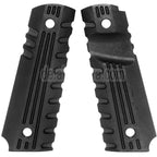 AirsoftEra Plastik Griffabdeckung (Different Stils) Geeignet für DOUBLE BELL ARMY AW WE KJ Tokyo Marui M1911 M.E.U Serie 70 M45A1 WARRIOR GBB Pistolen Schwarz