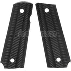 AirsoftEra Plastik Griffabdeckung (Different Stils) Geeignet für DOUBLE BELL ARMY AW WE KJ Tokyo Marui M1911 M.E.U Serie 70 M45A1 WARRIOR GBB Pistolen Schwarz