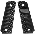 AirsoftEra Plastik Griffabdeckung (Different Stils) Geeignet für DOUBLE BELL ARMY AW WE KJ Tokyo Marui M1911 M.E.U Serie 70 M45A1 WARRIOR GBB Pistolen Schwarz
