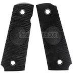 AirsoftEra Plastik Griffabdeckung (Different Stils) Geeignet für DOUBLE BELL ARMY AW WE KJ Tokyo Marui M1911 M.E.U Serie 70 M45A1 WARRIOR GBB Pistolen Schwarz