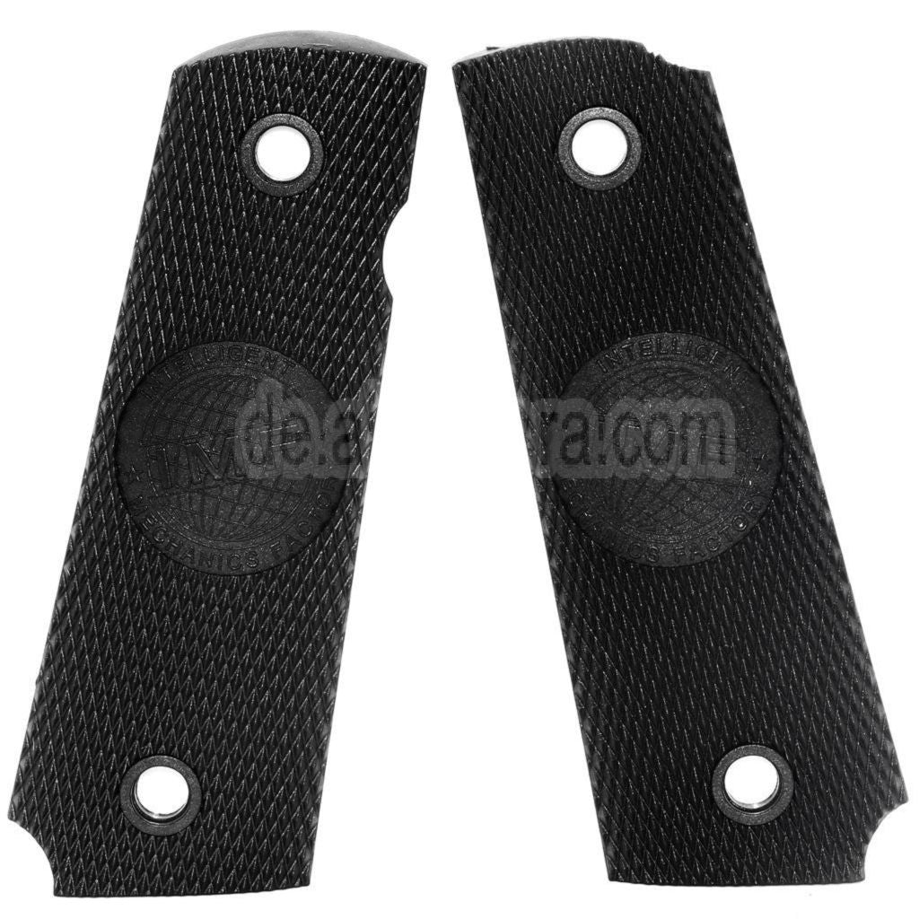 AirsoftEra Plastik Griffabdeckung (Different Stils) Geeignet für DOUBLE BELL ARMY AW WE KJ Tokyo Marui M1911 M.E.U Serie 70 M45A1 WARRIOR GBB Pistolen Schwarz