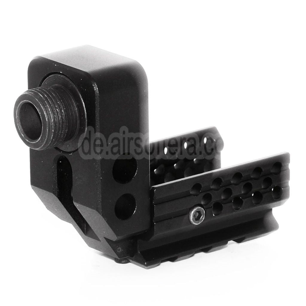 5KU SAS Front Kit Geeignet für WE (WE-TECH) Tokyo Marui G19 Serie GBB Pistolen Airsoft Schwarz