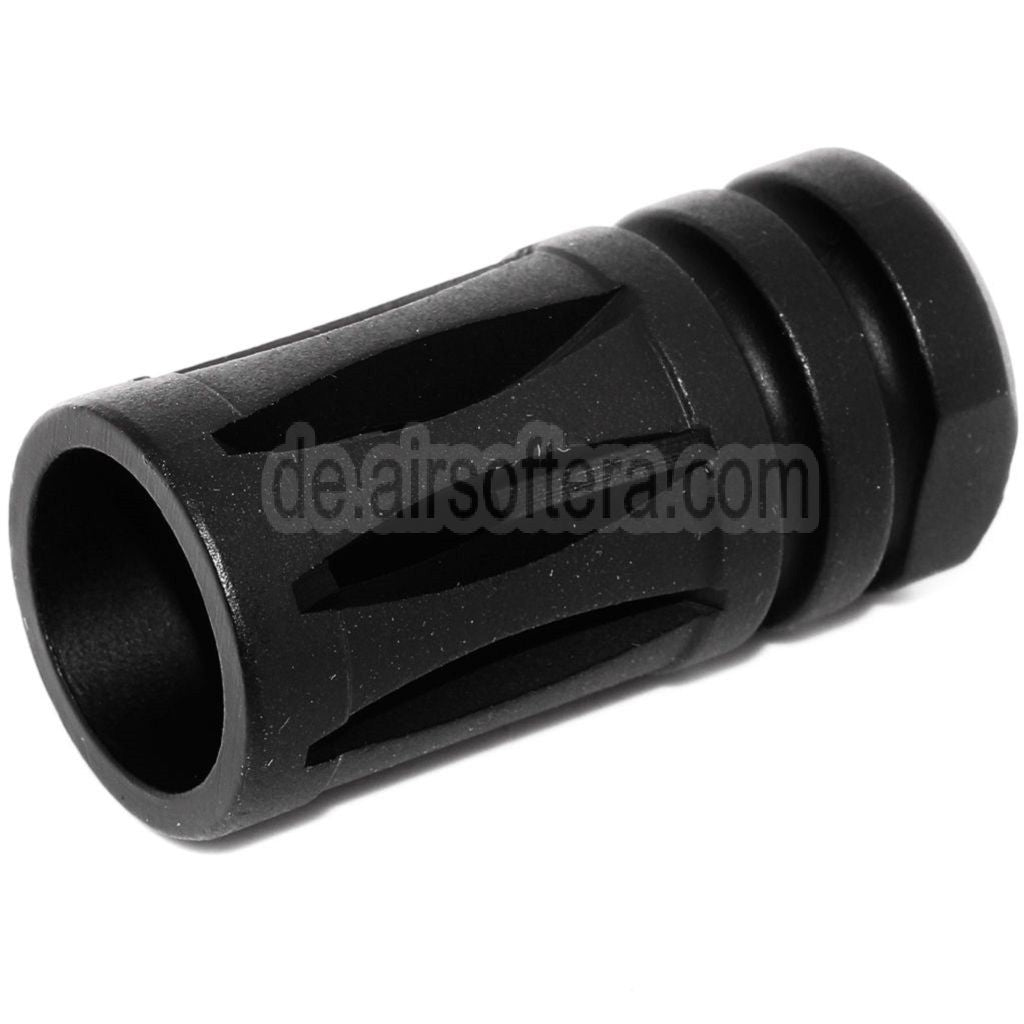 AirsoftEra 45mm Bird Cage M4 M16 Mündungsbremse Mündungsfeuerdämpfer Geeignet für -14mm CCW Gegen den Uhrzeigersinn Lauf Gewehre Schwarz