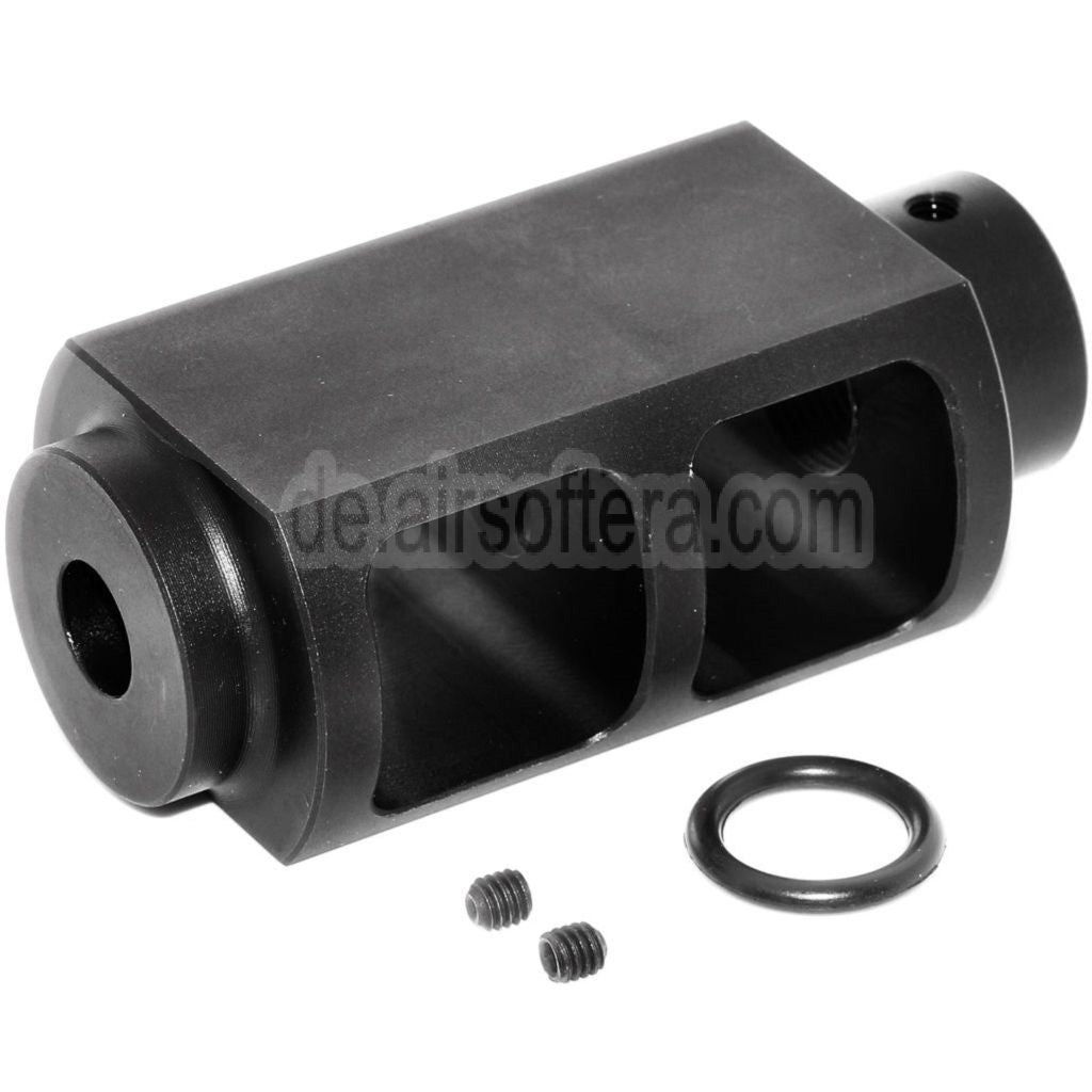 AirsoftEra 76mm M700 Tactical Bolt Action Scharfschütze Mündungsbremse Mündungsfeuerdämpfer Geeignet für -14mm CCW Gegen den Uhrzeigersinn Lauf Gewehre Schwarz