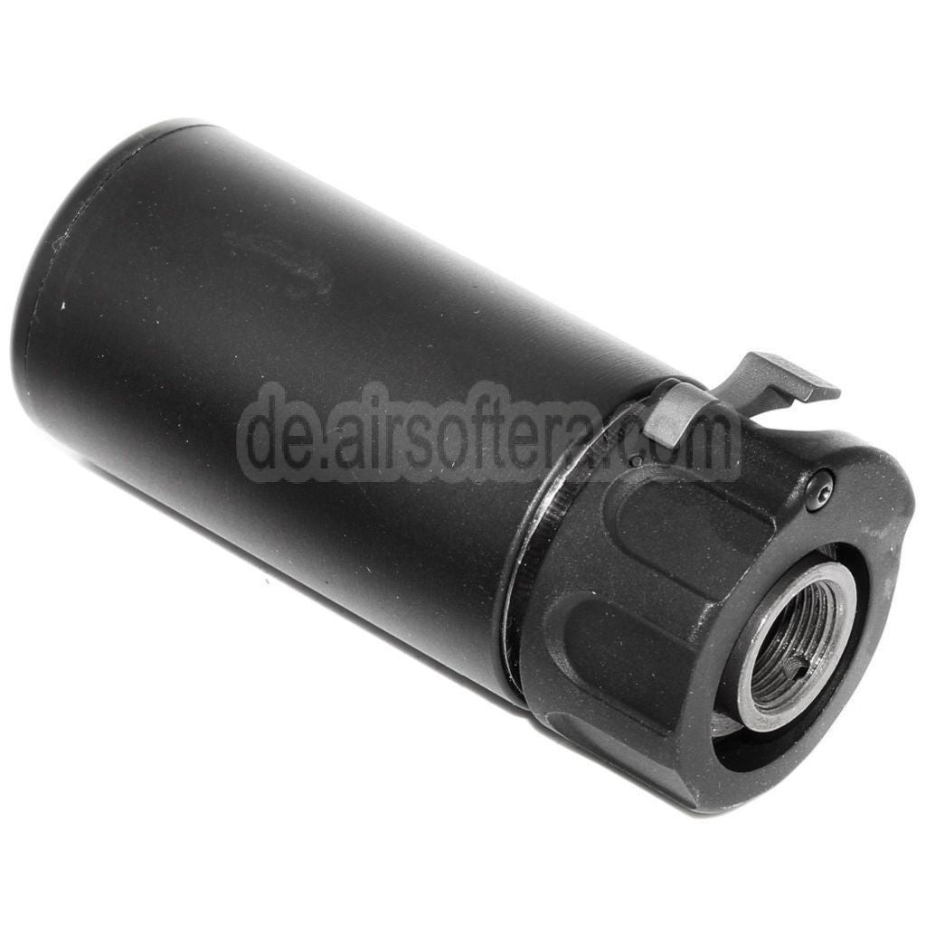 5KU 94mm QD Mini Schalldämpfer mit Mündungsfeuerdämpfer Geeignet für -14mm CCW Gegen den Uhrzeigersinn Lauf Gewehre Airsoft