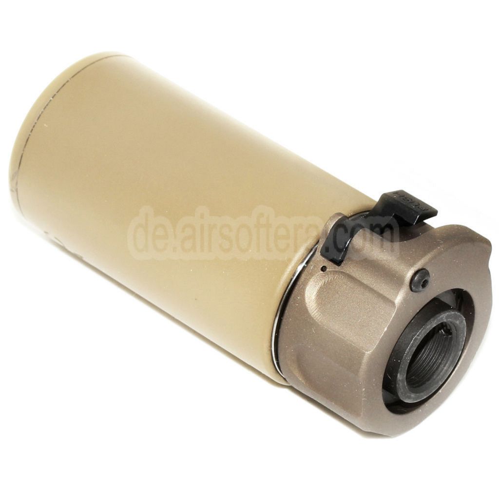 5KU 94mm QD Mini Schalldämpfer mit Mündungsfeuerdämpfer Geeignet für -14mm CCW Gegen den Uhrzeigersinn Lauf Gewehre Airsoft