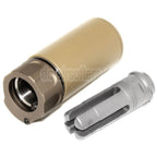 5KU 94mm QD Mini Schalldämpfer mit Mündungsfeuerdämpfer Geeignet für -14mm CCW Gegen den Uhrzeigersinn Lauf Gewehre Airsoft