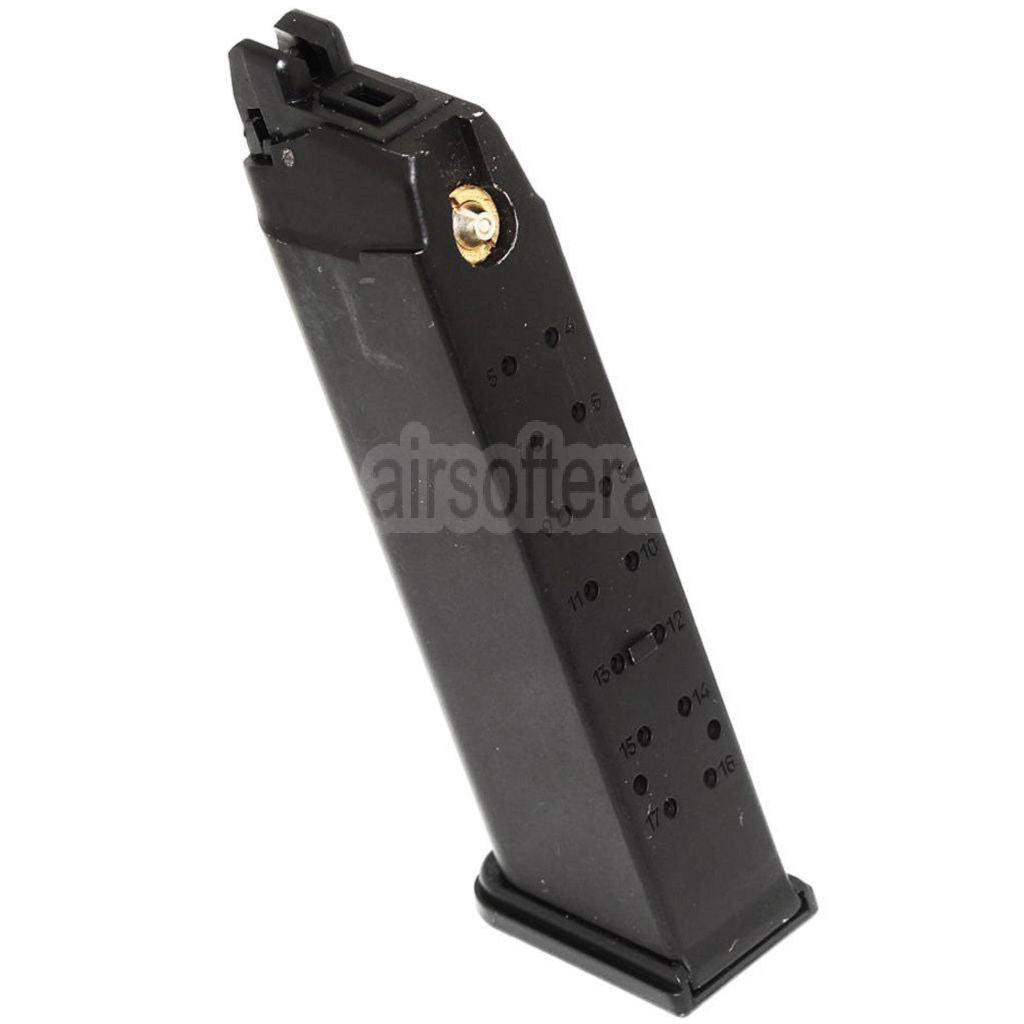 DOUBLE BELL 24rd Co2 Magazin Geeignet für G17 G18C G34 G35 G-Serie GBB Pistolen Airsoft Schwarz