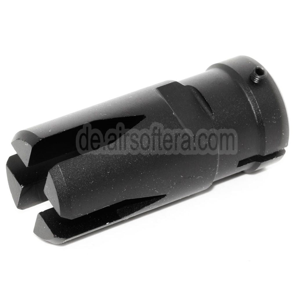 Golden Eagle 51mm G36 Mündungsbremse Mündungsfeuerdämpfer Geeignet für -14mm CCW Gegen den Uhrzeigersinn Lauf Gewehre Airsoft Schwarz