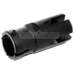 Golden Eagle 51mm G36 Mündungsbremse Mündungsfeuerdämpfer Geeignet für -14mm CCW Gegen den Uhrzeigersinn Lauf Gewehre Airsoft Schwarz
