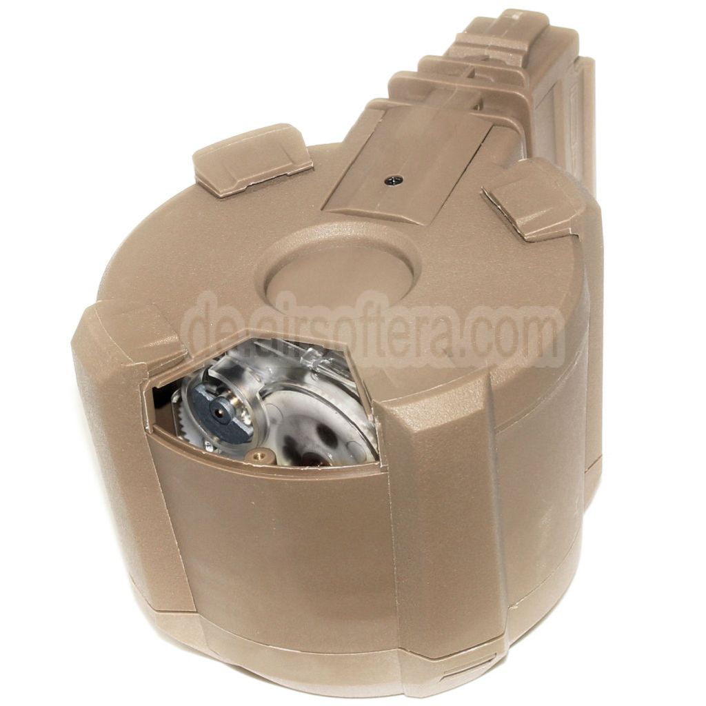 BATTLEAXE 1400rd Klangsteuerung Elektrisch Trommelmagazin Geeignet für G36 Serie AEG Gewehre Airsoft