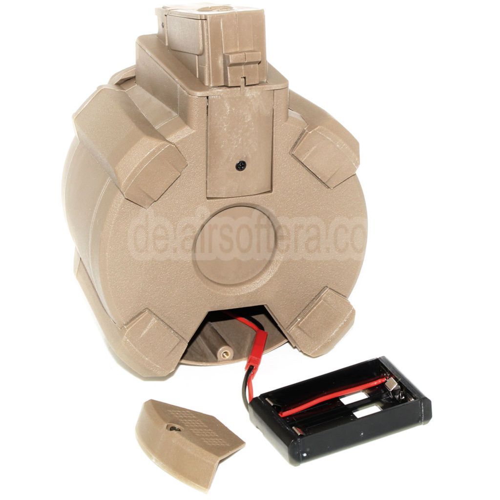 BATTLEAXE 1400rd Klangsteuerung Elektrisch Trommelmagazin Geeignet für AK Serie AEG Gewehre Airsoft