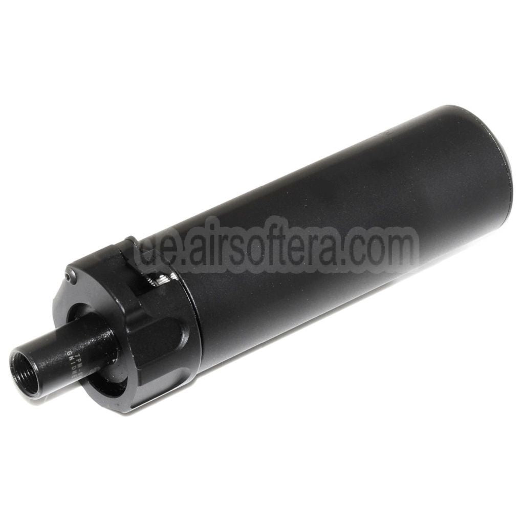 5KU 133mm SOCOM46 Mini Schalldämpfer mit Mündungsfeuerdämpfer Geeignet für +12mm CW Rechtsgewinde Lauf Gewehre Airsoft