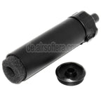 5KU 133mm SOCOM46 Mini Schalldämpfer mit Mündungsfeuerdämpfer Geeignet für +12mm CW Rechtsgewinde Lauf Gewehre Airsoft